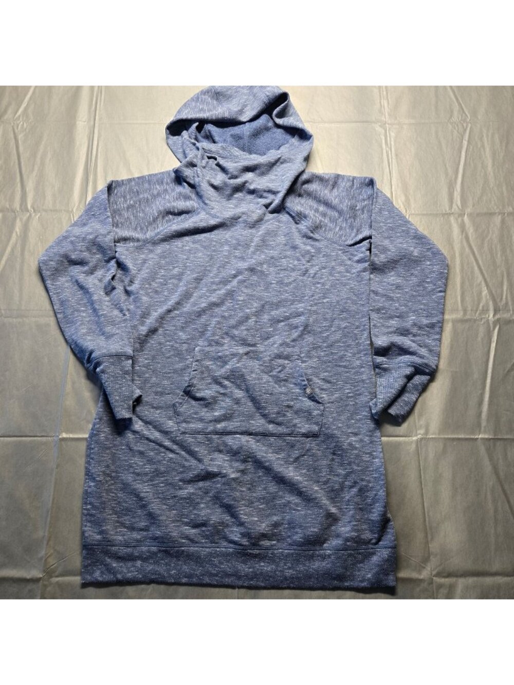 Gaiam Heathered Hooded Tunic Sweatshirt Womens Sz M (26-0026)